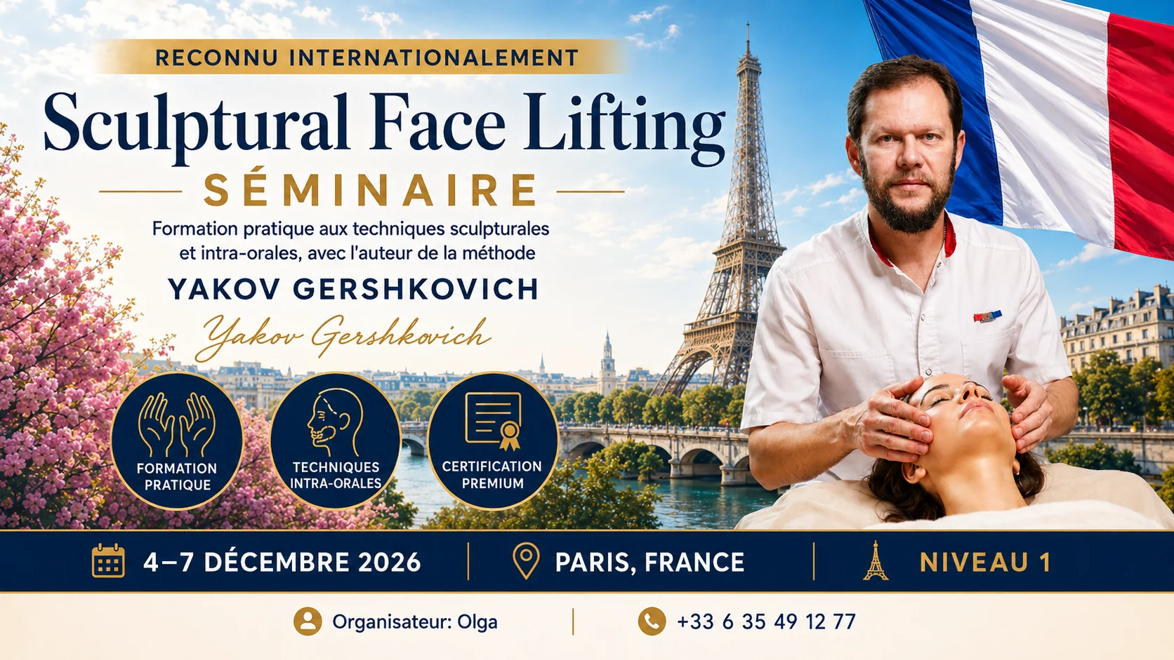Séminaire Sculptural Face Lifting avec Yakov Gershkovich — Paris, 4–7 décembre 2026